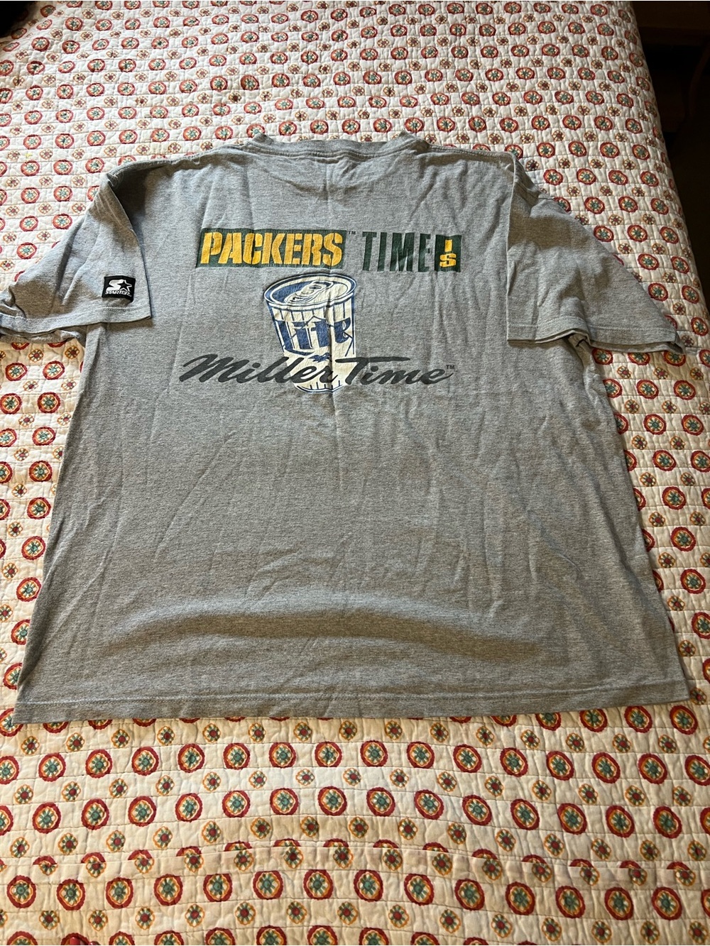 Vintage 90s Starter Green Bay Packers Gray Shirt size XL